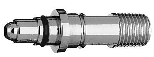 DISS NIPPLE w/O-RING CO2 to 1/4" M Medical Gas Fitting, DISS, 1080-A, CO2, Carbon Dioxide, breathing mixture